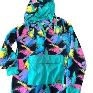 Vintage Fleece Retro Colorful Hoodie